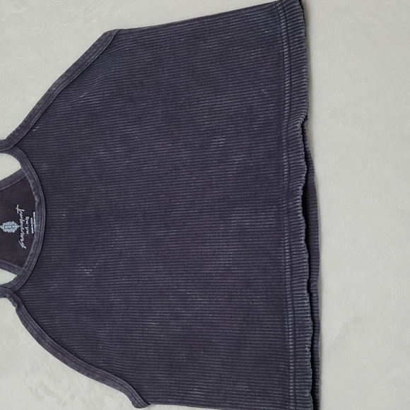 FP Movement Happiness Runs Cropped Ribbed Tank Top Washed Black Medium/Large - Picture 5 of 17